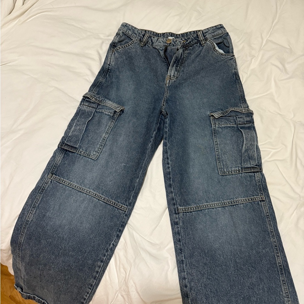 Divided Blue Wide Leg Jeans